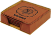 Leatherette Coaster Set