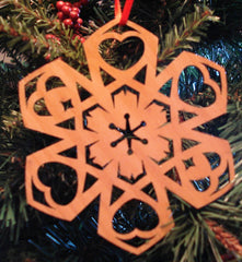 Snowflake Heart Ornament